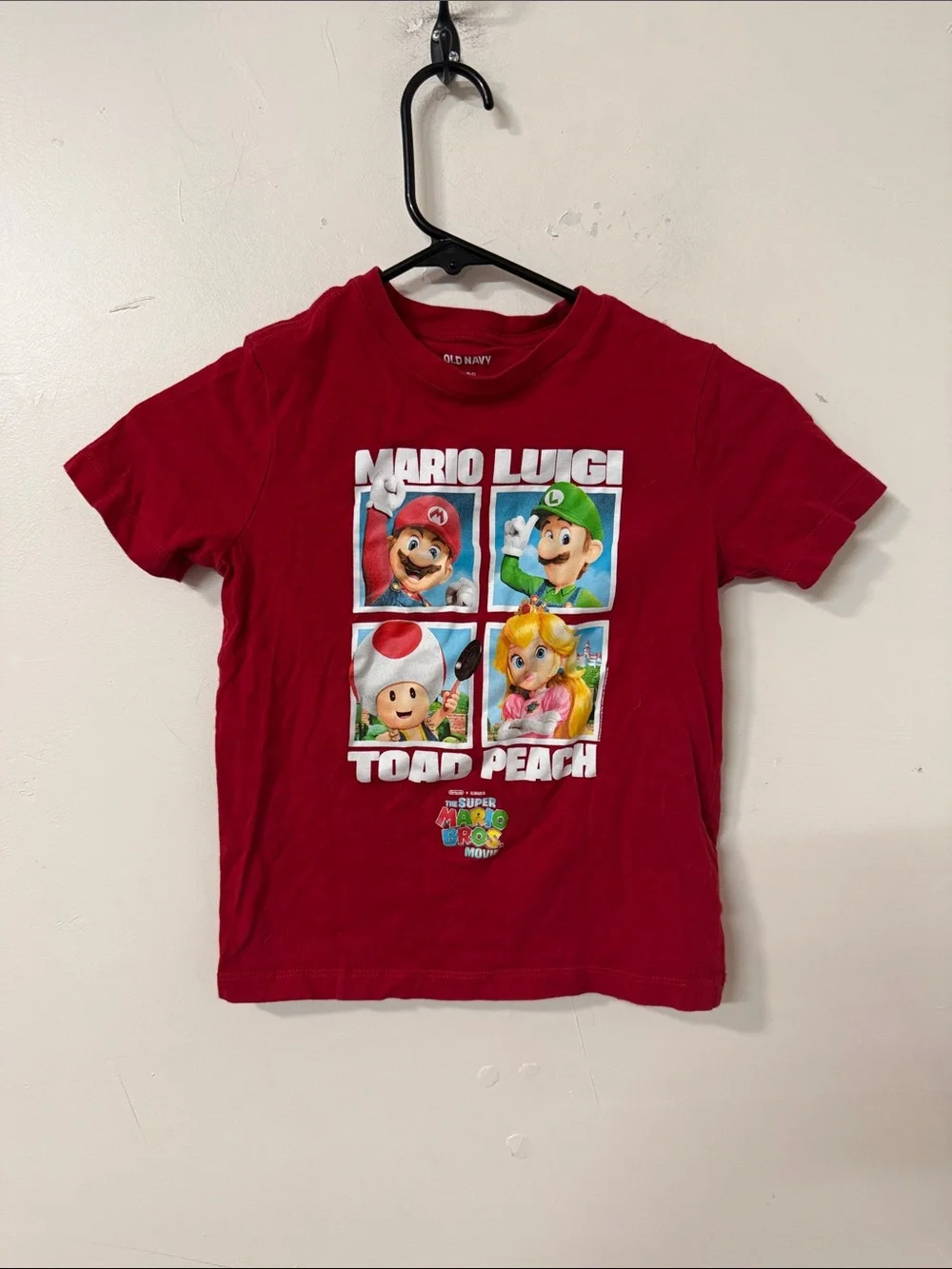Old Navy Red Super Mario Character Tee